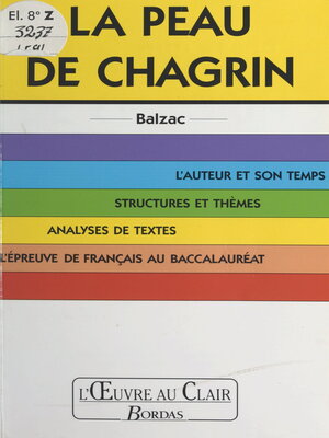 cover image of La peau de chagrin, Balzac